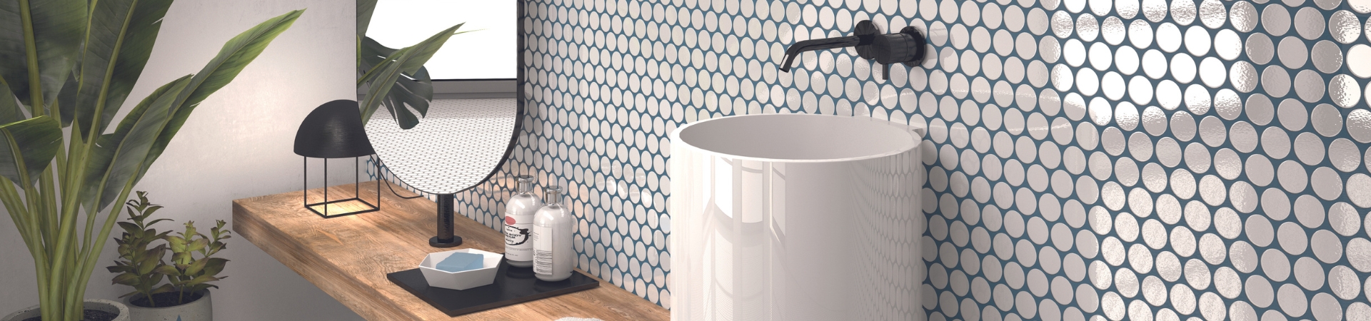 Circle Glossy Grey / White Circle Glossy Grey / White