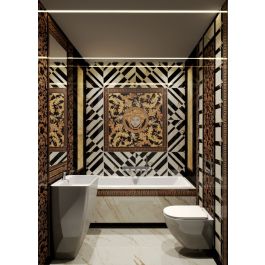 Exklusives Badezimmer Versace Ceramics Marble – Projekt der Luxury-Klasse aus den Kollektionen Marble und Emote