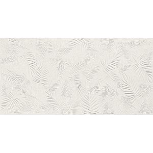 3D Wall Carve Leaf White 40x80
