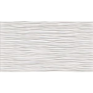 3D Wave White Matt 30,5x56