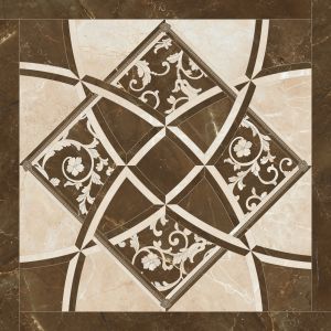 Versace Ceramics EMOTE IN.CREMA-MARRON 78x78 DECO.LUX /1,2168m2/