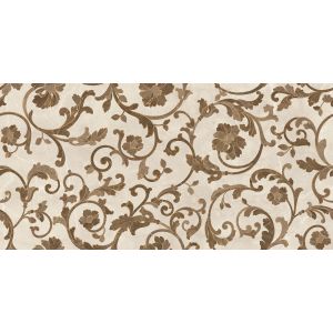 Versace Ceramics FLOREALE CREMA-MARRON 39x78 LUX /2szt/