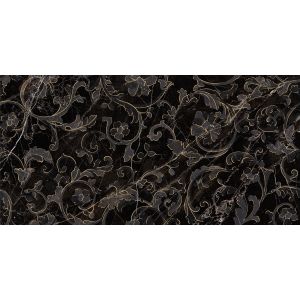 Versace Ceramics FLOREALE NERO AMASANT 39x78 LUX /2 St./