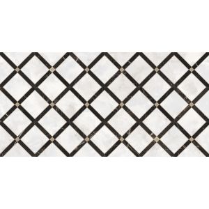 Versace Ceramics INTRECCIO BIANCO-NERO 39x78 LUX /2szt/
