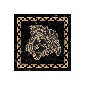 Versace Ceramics TOZZETTO NERO AMASANT 10 x 10 LUX /4szt/