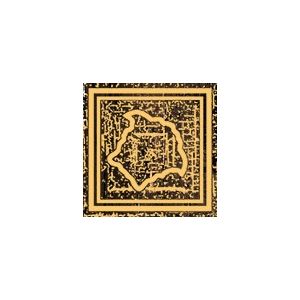 Versace Ceramics TOZ.MED.ORO BROWN 6,7X6,7 NATURALE /4szt/
