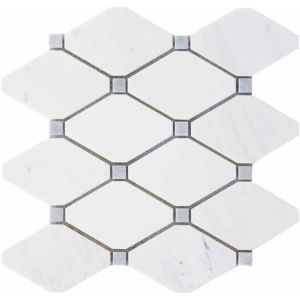 Mosavit TRIP LYS MARFIL 24,2x23,8 Marmor-Mosaik Raute