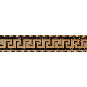 Versace Ceramics FAS.GRECA NERO SAB 11,5x58,5 LUX /6stk/