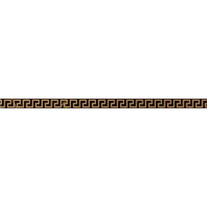 Versace Ceramics LIST.GRECA NERO SAB 2,7x58,5 LUX /6szt/