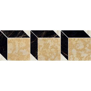 Versace Ceramics MOS.DEC.CU.NER-ORO-BI 19,5x58,5 LUX /4szt/