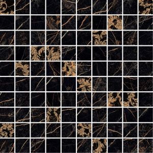 Versace Ceramics MOS.T100 DEC.NERO 29,1x29,1 LUX /0,3387m2/