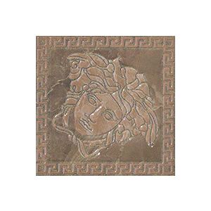 Versace Ceramics TOZ.MEDUSA MARRON LEV 14,4x14,4 LUX /4szt/