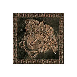 Versace Ceramics TOZ.MEDUSA NERO LEV 14,4x14,4 LUX /4szt/