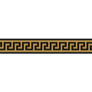 Versace Ceramics FAS.GREC.NAT NERO/ORO 9,8x60 NATURALE /4szt/