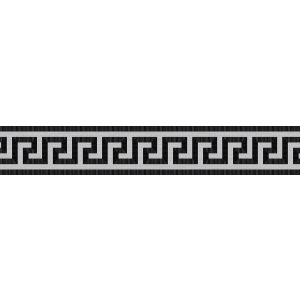 Versace Ceramics FAS.GREC.NAT NERO/PLA 9,8x60 NATURALE /4szt/