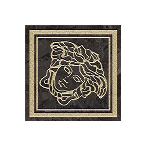 Versace Ceramics TOZ.MED.LAP NERO/ORO 9,8x9,8 LUX /4szt/