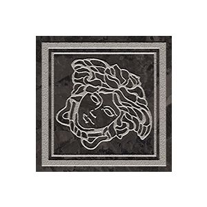 Versace Ceramics TOZ.MED.LAP NERO/PLAT 9,8x9,8 LUX /4szt/