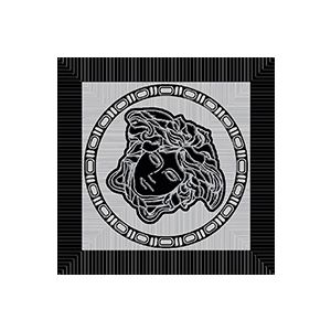 Versace Ceramics TOZ.MED.NAT NERO/PLA 9,8x9,8 NATURALE /4szt/