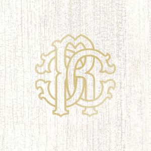 Roberto Cavalli Tws Holz Logo Weiß26,5x26,5